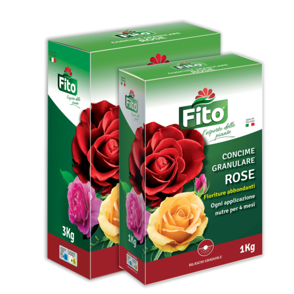 Fronte - prodotto fito concime granulare rose