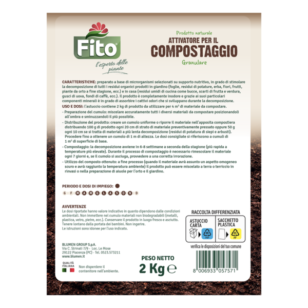 Retro - prodotto fito attivatore compostaggio