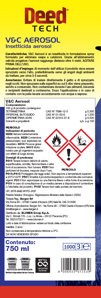 X631004_DEEDTECH_AntiVespeNoSchiuma_750ml_2025_sleeveOttobre X631004 DEEDTECH AntiVespeNoSchiuma 750ml 2025 sleeveOttobre